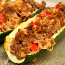 Low Cholesterol Beef in Zucchini Grate