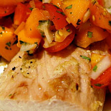 Baked Fish with Salsa