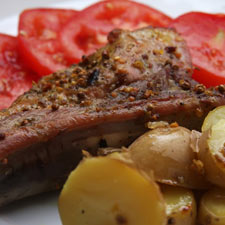 Supreme Grilled Lamb Chops with Potatoes