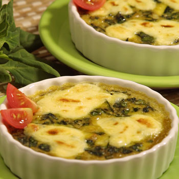 Baked Spinach & Eggs